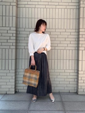 エールデルクールブラン天神地下街店スタッフさん（レディース・161cm）の春コーディネート