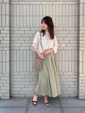 エールデルクールブラン天神地下街店スタッフさん（レディース・162cm）の春コーディネート