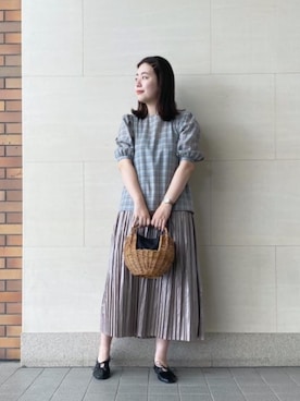 エールデルクールブラン天神地下街店スタッフさん（レディース・170cm）の春コーディネート