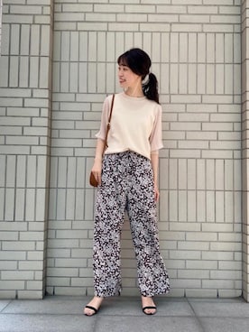 エールデルクールブラン天神地下街店スタッフさん（レディース・162cm）の春コーディネート