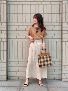 エールデルクールブラン天神地下街店スタッフさん（レディース・162cm）の春コーディネート