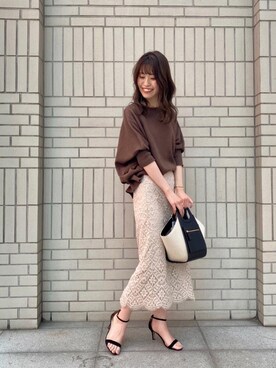 エールデルクールブラン天神地下街店スタッフさん（レディース・162cm）の春コーディネート