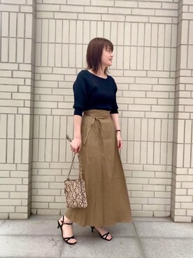 エールデルクールブラン天神地下街店スタッフさん（レディース・161cm）の春コーディネート
