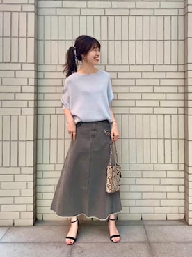 エールデルクールブラン天神地下街店スタッフさん（レディース・162cm）の春コーディネート