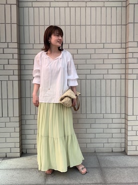 エールデルクールブラン天神地下街店スタッフさん（レディース・161cm）の春コーディネート