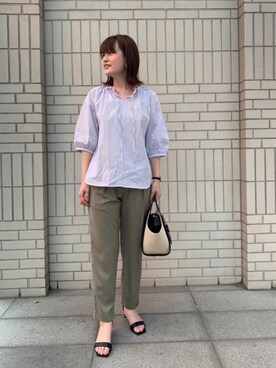 エールデルクールブラン天神地下街店スタッフさん（レディース・161cm）の春コーディネート