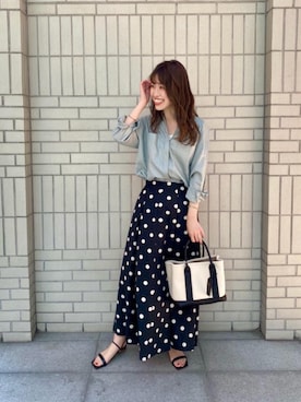 エールデルクールブラン天神地下街店スタッフさん（レディース・162cm）の春コーディネート