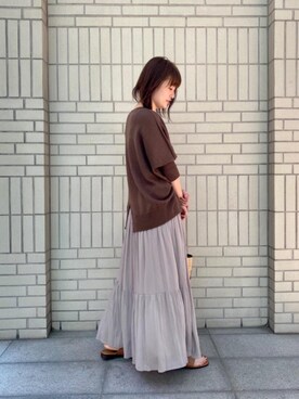 エールデルクールブラン天神地下街店スタッフさん(レディース・161cm)の春コーディネート