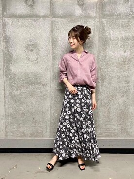 エールデルクールブラン天神地下街店スタッフさん(レディース・162cm)の春コーディネート