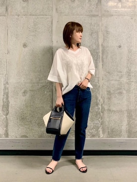 エールデルクールブラン天神地下街店スタッフさん（レディース・161cm）の春コーディネート