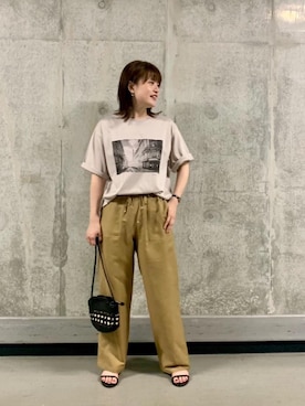 エールデルクールブラン天神地下街店スタッフさん（レディース・161cm）の夏コーディネート