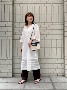 エールデルクールブラン天神地下街店スタッフさん（レディース・161cm）の夏コーディネート