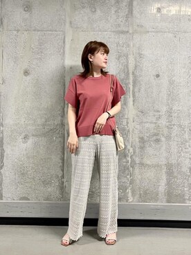 エールデルクールブラン天神地下街店スタッフさん（レディース・161cm）の夏コーディネート