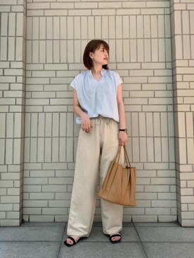 エールデルクールブラン天神地下街店スタッフさん（レディース・161cm）の夏コーディネート