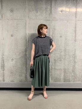 エールデルクールブラン天神地下街店スタッフさん（レディース・161cm）の夏コーディネート