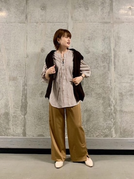 エールデルクールブラン天神地下街店スタッフさん（レディース・161cm）の夏コーディネート