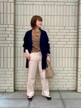 エールデルクールブラン天神地下街店スタッフさん（レディース・161cm）の秋コーディネート