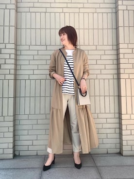 エールデルクールブラン天神地下街店スタッフさん(レディース・161cm)の秋コーディネート