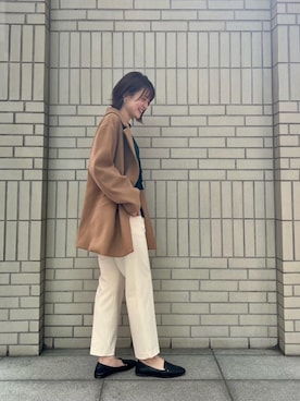 エールデルクールブラン天神地下街店スタッフさん（レディース・161cm）の冬コーディネート