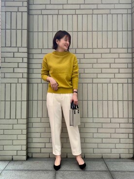 エールデルクールブラン天神地下街店スタッフさん（レディース・161cm）の冬コーディネート