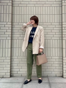 エールデルクールブラン天神地下街店スタッフさん(レディース・161cm)の冬コーディネート