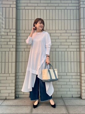 エールデルクールブラン天神地下街店スタッフさん(レディース・161cm)の春コーディネート