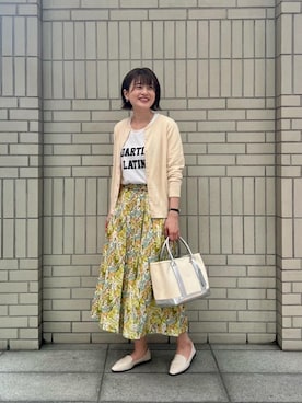 エールデルクールブラン天神地下街店スタッフさん（レディース・161cm）の春コーディネート