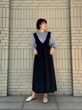 エールデルクールブラン天神地下街店スタッフさん（レディース・161cm）の春コーディネート