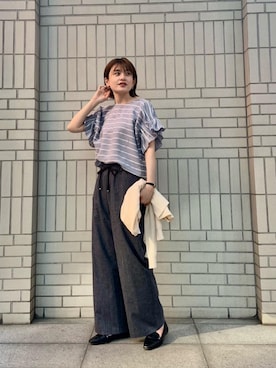 エールデルクールブラン天神地下街店スタッフさん（レディース・161cm）の春コーディネート