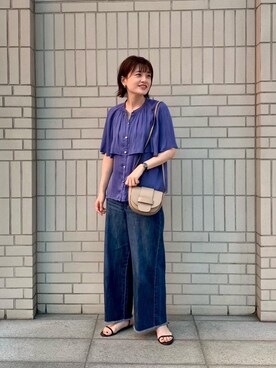 エールデルクールブラン天神地下街店スタッフさん(レディース・161cm)の春コーディネート