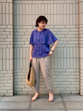 エールデルクールブラン天神地下街店スタッフさん（レディース・161cm）の春コーディネート