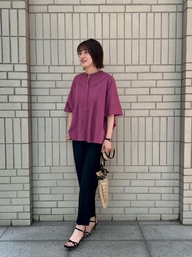エールデルクールブラン天神地下街店スタッフさん（レディース・161cm）の春コーディネート