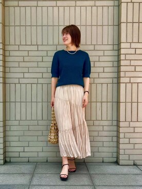 エールデルクールブラン天神地下街店スタッフさん（レディース・161cm）の春コーディネート