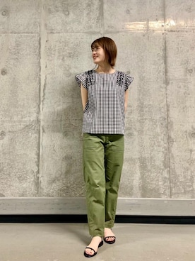 エールデルクールブラン天神地下街店スタッフさん(レディース・161cm)の夏コーディネート