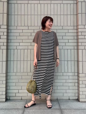 エールデルクールブラン天神地下街店スタッフさん（レディース・161cm）の夏コーディネート