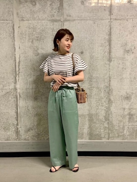 エールデルクールブラン天神地下街店スタッフさん(レディース・161cm)の夏コーディネート