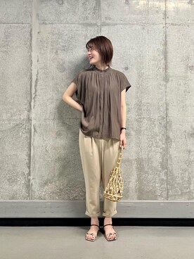 エールデルクールブラン天神地下街店スタッフさん（レディース・161cm）の夏コーディネート