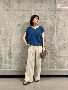 エールデルクールブラン天神地下街店スタッフさん（レディース・161cm）の夏コーディネート