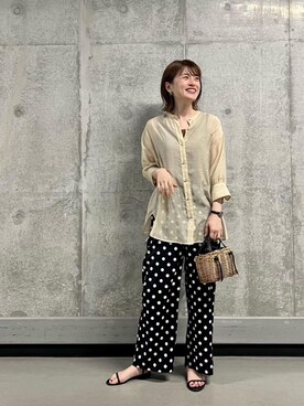 エールデルクールブラン天神地下街店スタッフさん（レディース・161cm）の夏コーディネート