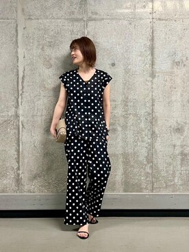 エールデルクールブラン天神地下街店スタッフさん（レディース・161cm）の夏コーディネート