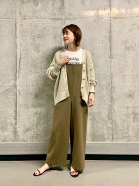 エールデルクールブラン天神地下街店スタッフさん（レディース・161cm）の夏コーディネート