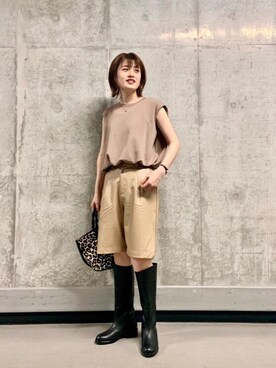 エールデルクールブラン天神地下街店スタッフさん（レディース・161cm）の夏コーディネート