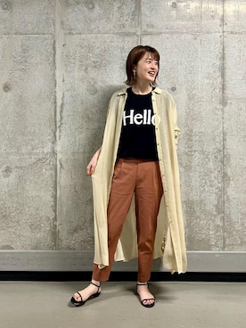 エールデルクールブラン天神地下街店スタッフさん(レディース・161cm)の夏コーディネート