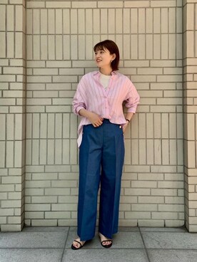 エールデルクールブラン天神地下街店スタッフさん（レディース・161cm）の夏コーディネート