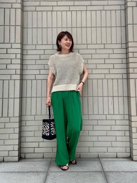 エールデルクールブラン天神地下街店スタッフさん（レディース・161cm）の夏コーディネート