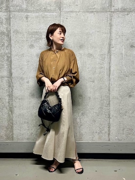 エールデルクールブラン天神地下街店スタッフさん（レディース・161cm）の夏コーディネート