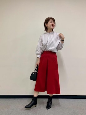 エールデルクールブラン天神地下街店スタッフさん（レディース・161cm）の夏コーディネート