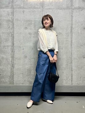 エールデルクールブラン天神地下街店スタッフさん（レディース・161cm）の夏コーディネート