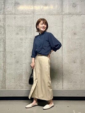 エールデルクールブラン天神地下街店スタッフさん（レディース・161cm）の夏コーディネート