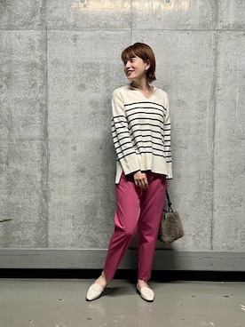 エールデルクールブラン天神地下街店スタッフさん（レディース・161cm）の夏コーディネート